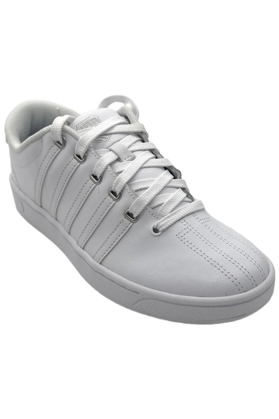 K-Swiss Men's Court Pro II CMF Lace-Up Sneakers White/Silver - Medium